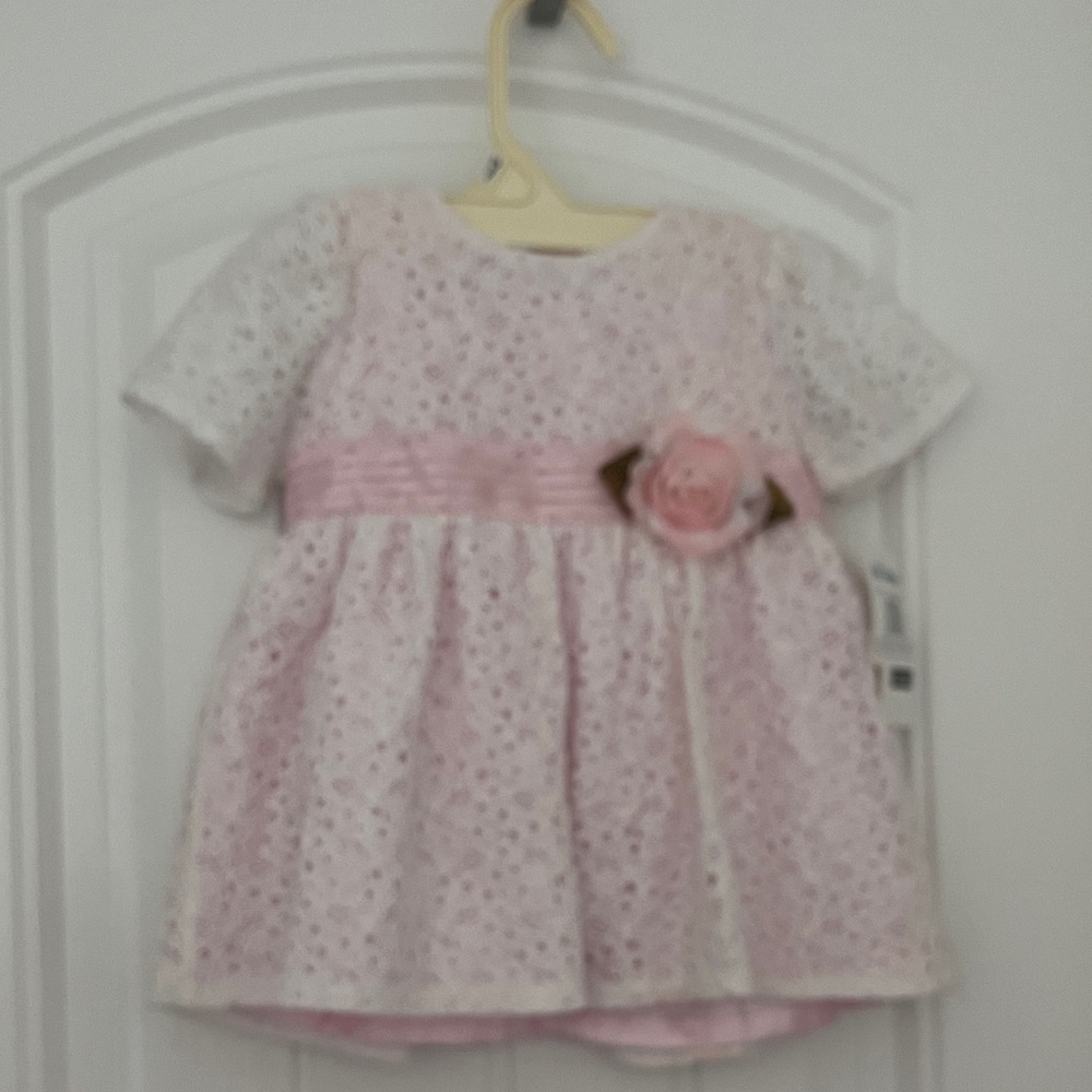 Charming Pink Floral Kids Formal Dress